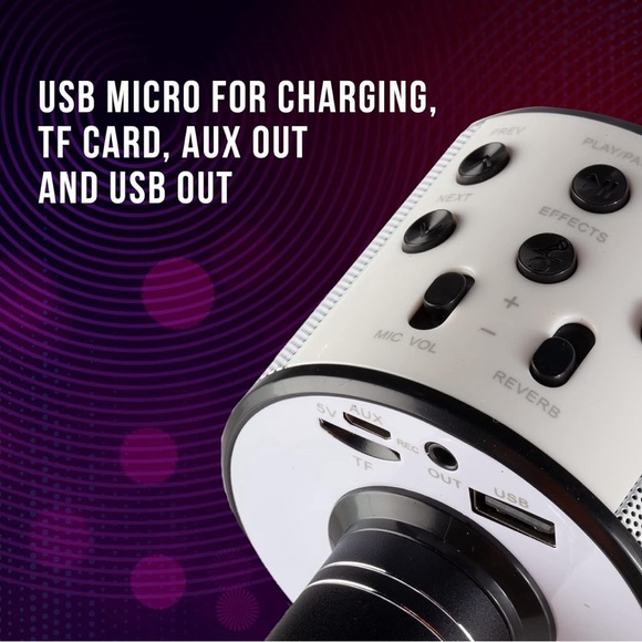 Wireless Karaoke Microphone - Bluetooth Karaoke
Microphone Speaker Singalong - Picture 3 of 11